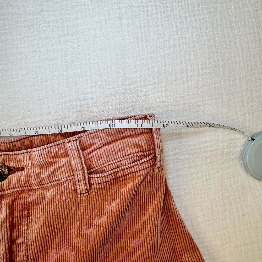 Pilcro Corduroy High Rise Cropped Wide Leg Pants Dusty Rose Orange Women’s 24 - Picture 15 of 15